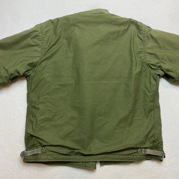 Vintage US Military A-1 Cold Weather Permeable Deck Jacket Men's XL Sherpa Lined - Picture 12 of 16
